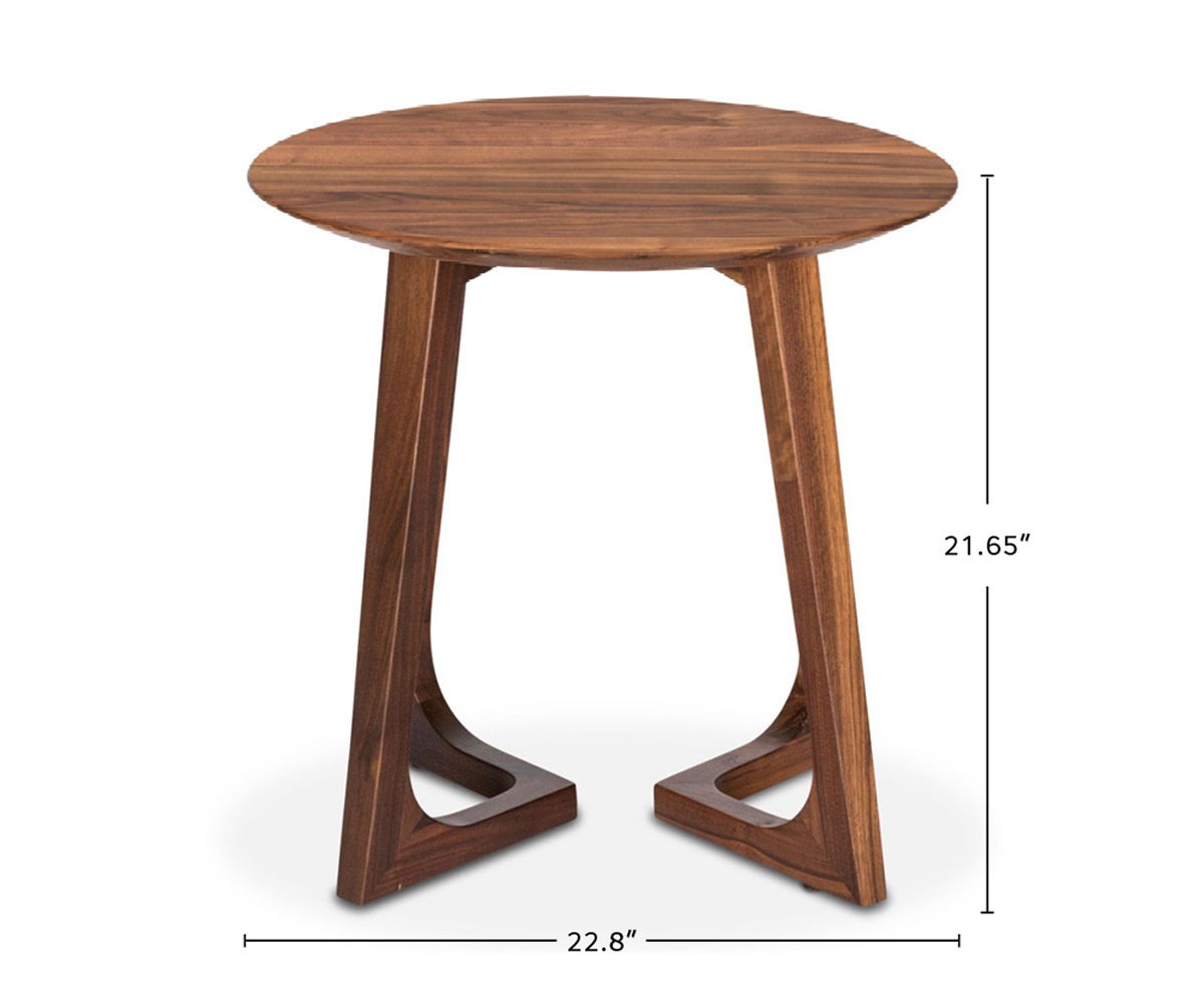 Cress End Table Round dimensions